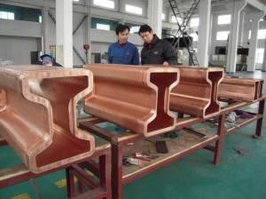 China Besonders angefertigte der Standardh-Strahln-Kupfer-Form-Rohr-Schläuche sortiert kupfernes rechteckiges fournisseur